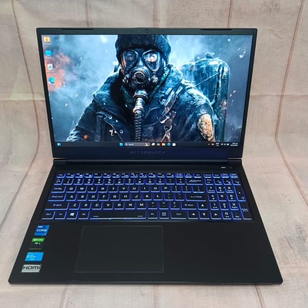 Aftershock Gaming Laptop 15.6" 144Hz, Intel i7-11th, 16 GB RAM, 512 GB SSD, Geforce RTX 3050, Win11