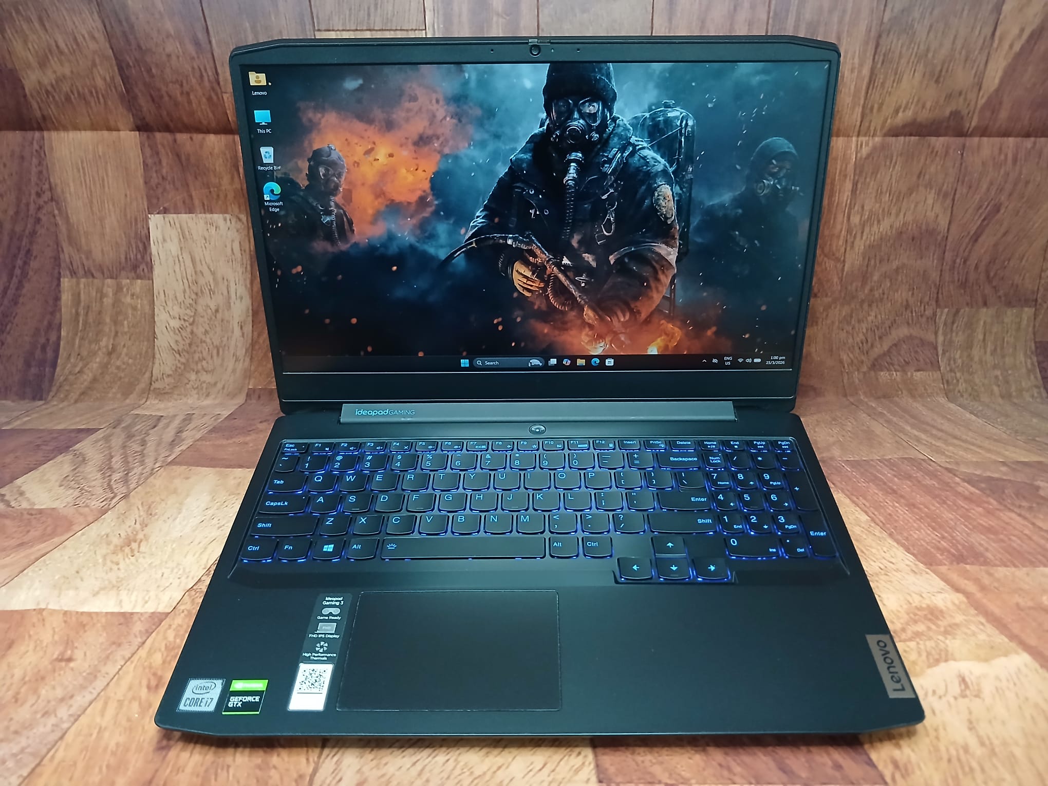 Lenovo Ideapad Gaming Laptop, Intel i7-10th Gen, 16GB, 512GB SSD, Geforce GTX 1650, Win11