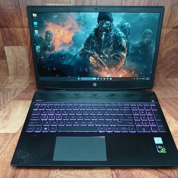HP Gaming Laptop, Intel i7-8th Gen, 16GB RAM, SSD+HDD, Geforce GTX 1050, Win11