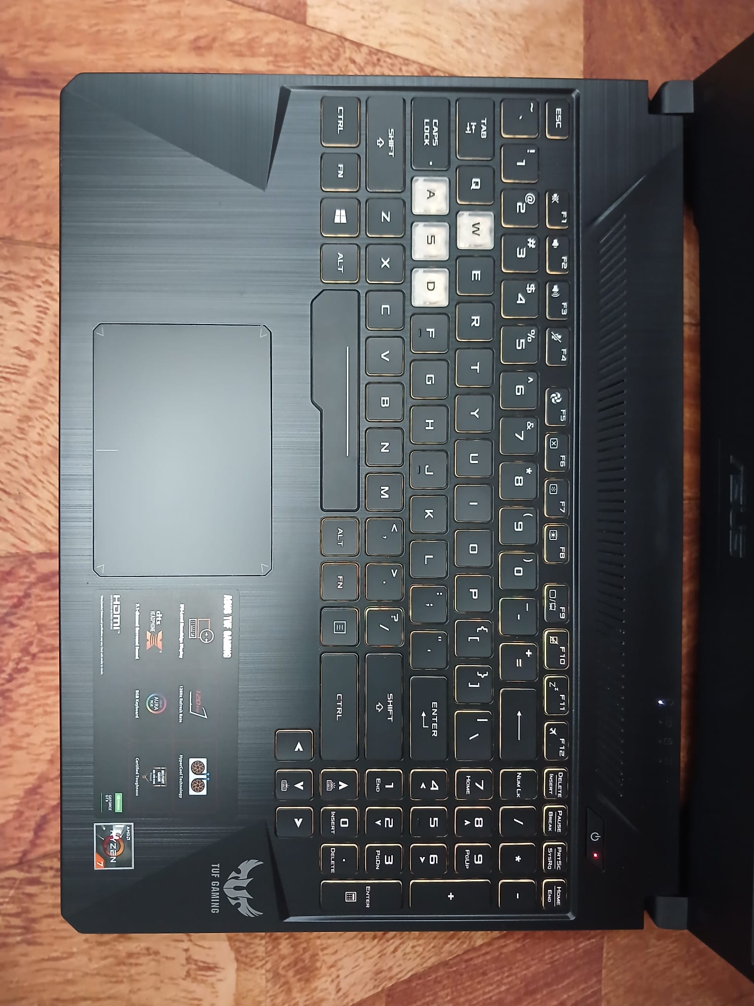 ASUS TUF Gaming Laptop 15.6", Ryzen 7 3750H, 16GB, SSD+HDD, Geforce GTX 1660Ti, Win11, 120Hz - Image 6